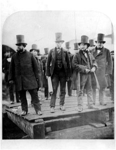 Isambard Kingdom Brunel preparing the launch of 'The Great Eastern by Robert Howlett