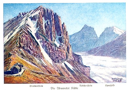 Bruno Hess Admonter Hütte Reichenstein 1923 dgE