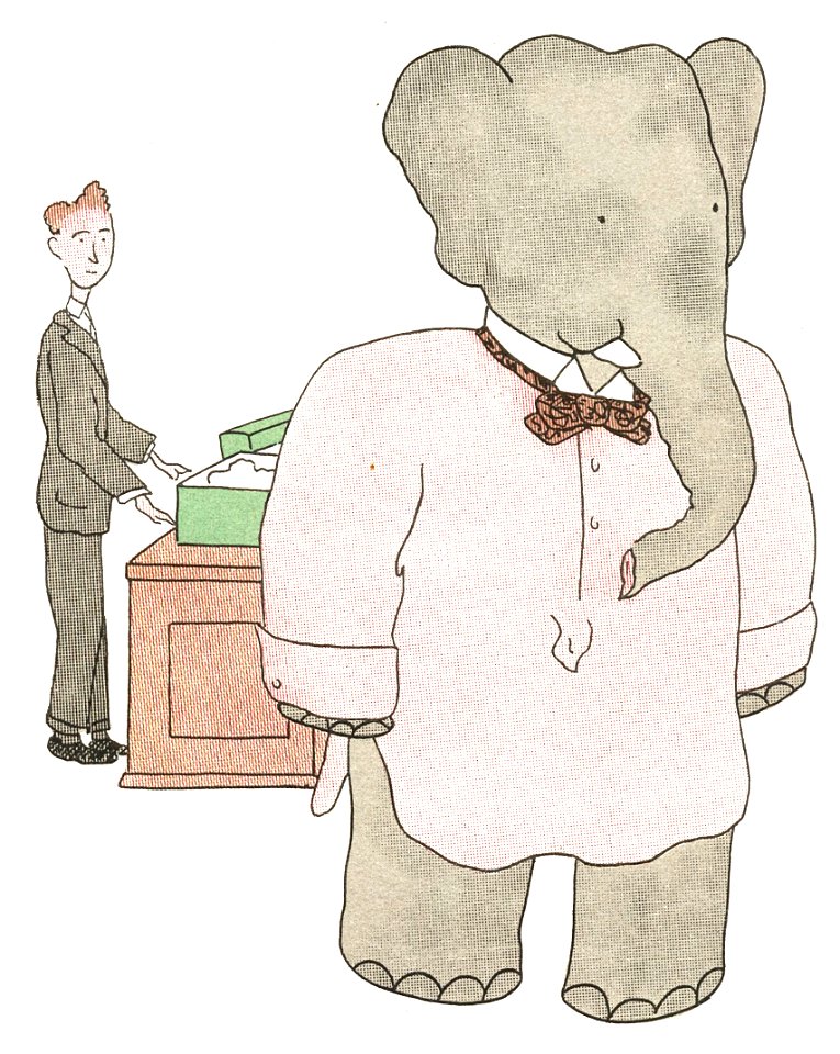 Brunhoff – Histoire de Babar, le petit éléphant (1931) (page 17 crop)