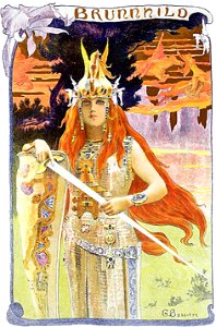 Brunhild (Postkarte), G. Bussiere, 1897