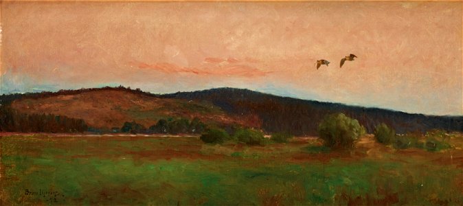Bruno Liljefors - Flygande morkullor 1892