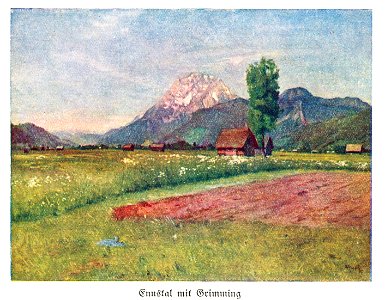 Bruno Hess Ennstal mit Grimming 1923 dgE