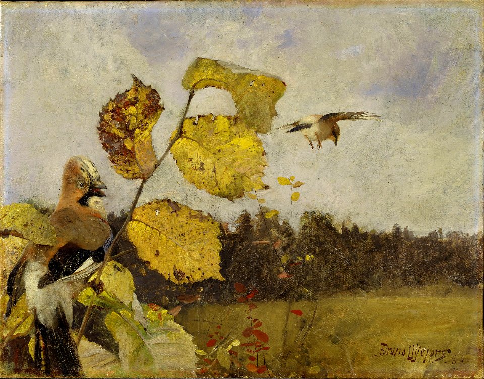 Bruno Liljefors - Jays - Google Art Project