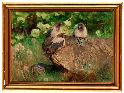 Bruno Liljefors - Kråkor 1900