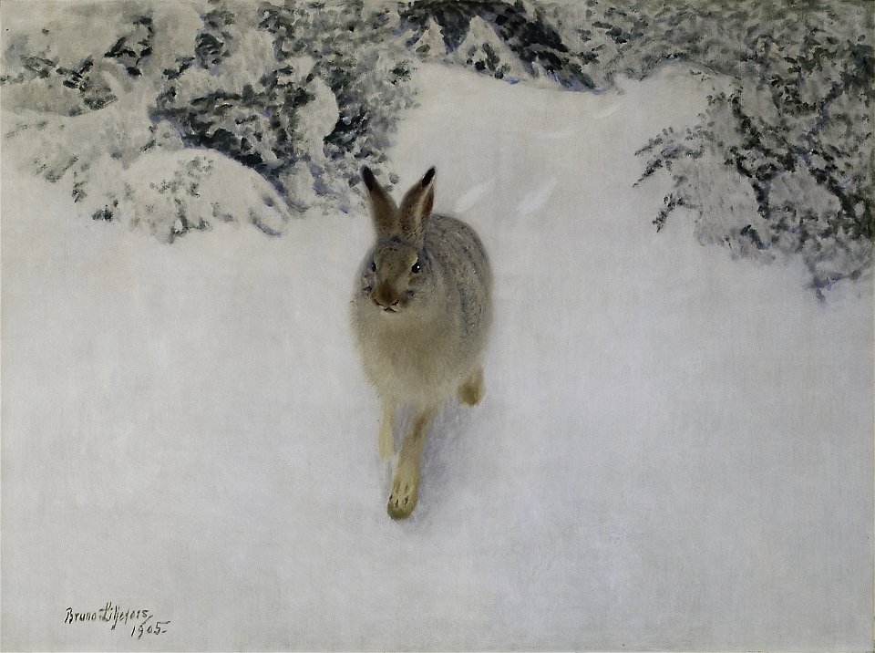 Bruno Liljefors Hare in Winter Thielska 262