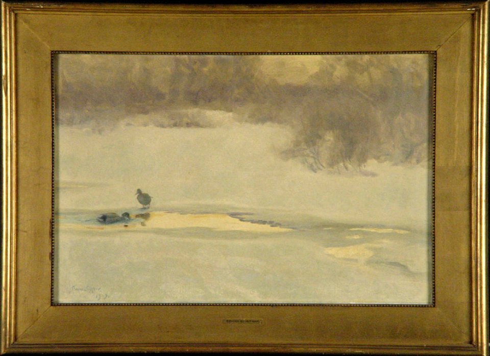 Bruno Liljefors - Paartje wilde eenden bij een wak - 0231 - Rijksmuseum Twenthe