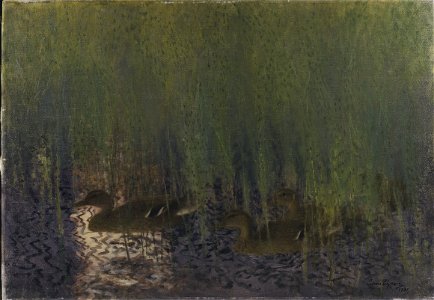 Bruno Liljefors Wild Ducks in Horse-Tail Thielska 239