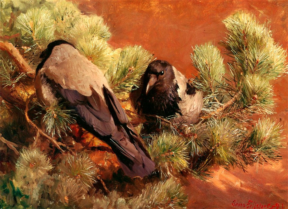 Bruno Liljefors - Hooded Crows