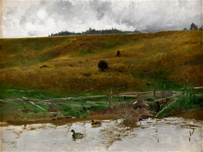 Bruno Liljefors - Insjö med änder 1892