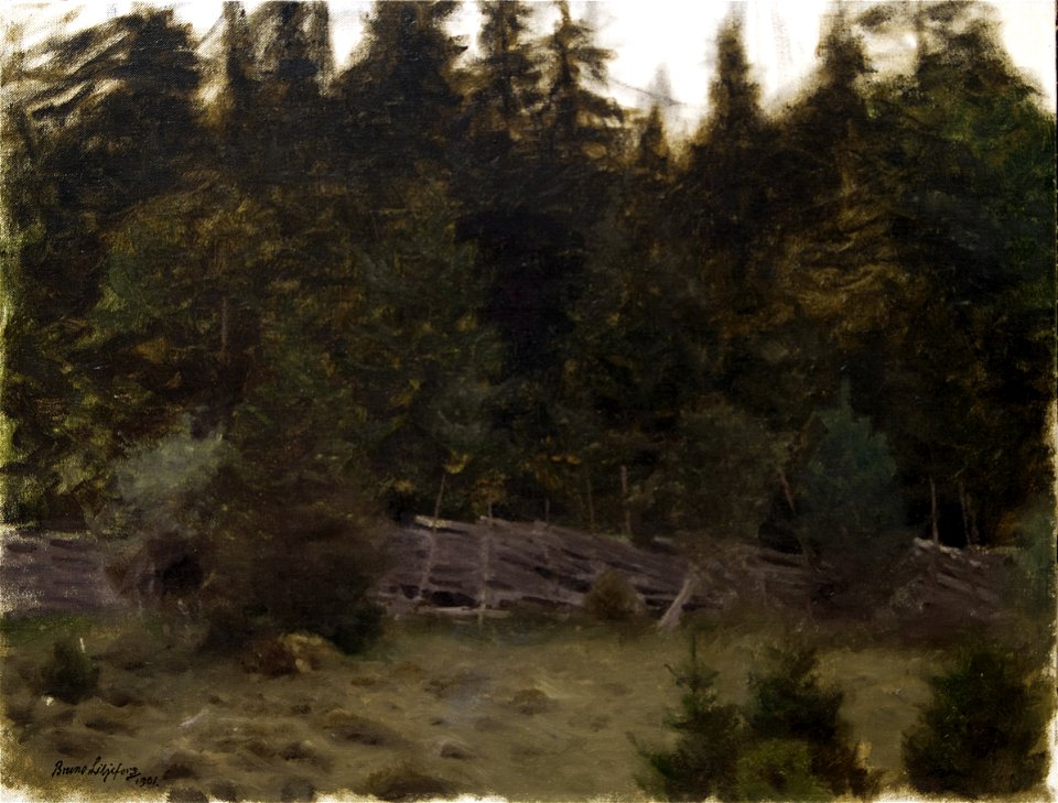 Bruno Liljefors Landscape Study Thielska 244
