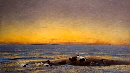 Bruno Liljefors Morning Mood by the Sea Thielska 231