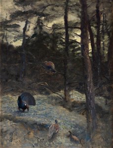 Bruno Liljefors - Tjäderspel 1923