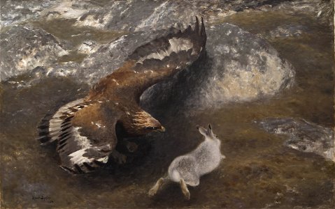 Bruno Liljefors Eagle and Hare Thielska 257