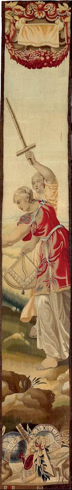 Brussels Manufactory (Workshop of Jan Leyniers) - Architecture and Rhetoric forged from Man’s Maturity and Temperance - Google Art Project