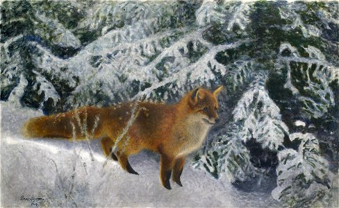 Bruno Liljefors Fox in Winter Thielska 256