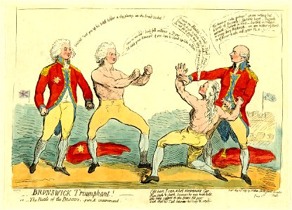 Brunswick, triumphant! or-the battle of the blood's,-pure, & contaminated. (BM 1868,0808.5859)