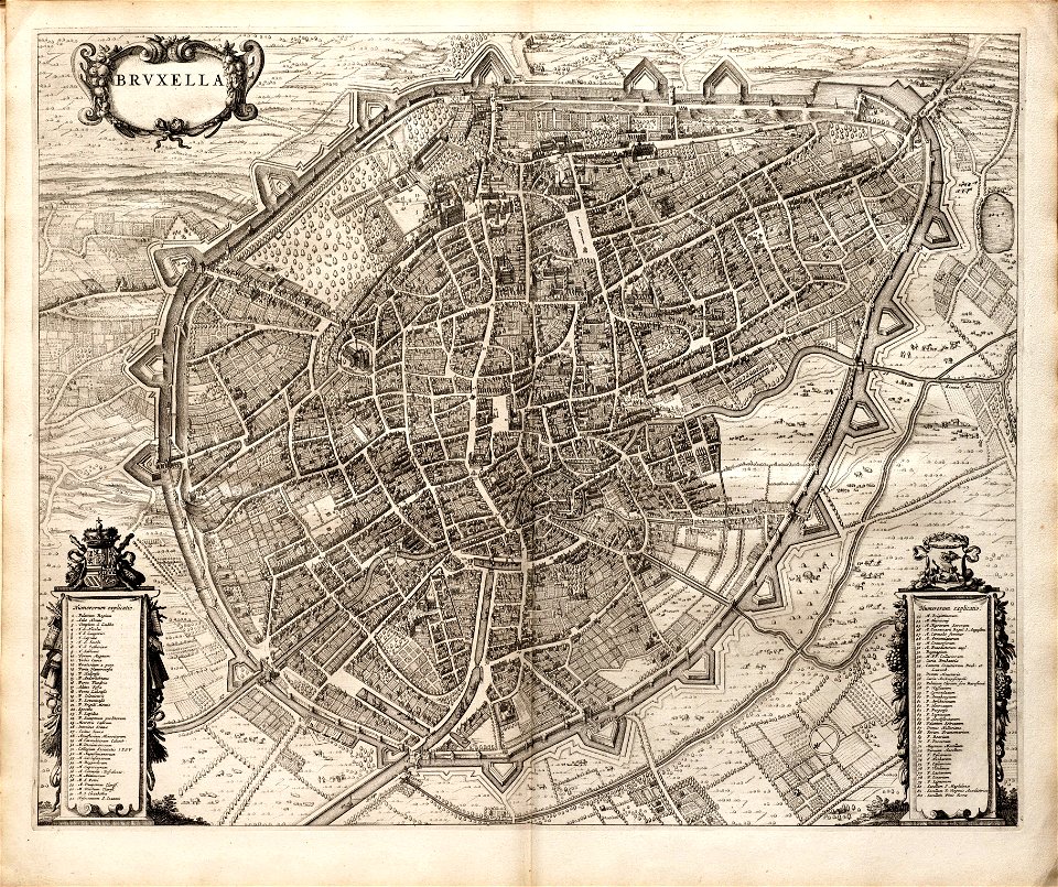 Brussel 1649 Blaeu zw