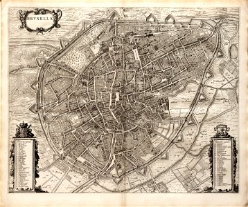 Brussel 1649 Blaeu zw
