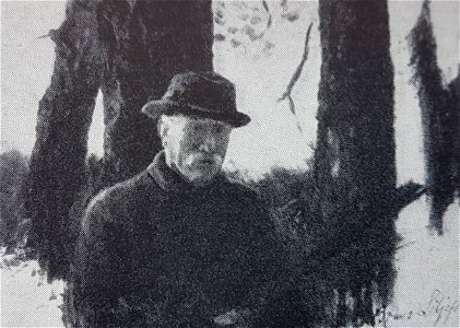 Bruno Liljefors självporträtt