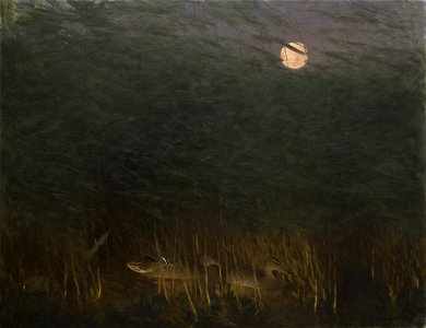 Bruno Liljefors Nocturnal Mood with Wild Ducks Thielska 240