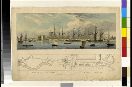 Brunswick Steam Wharf East India Docks. Plan of Road from City. Plan of Wharf RMG PY2197