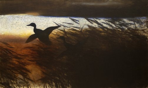 Bruno Liljefors Summer Night Ducks Lifting of Thielska 241