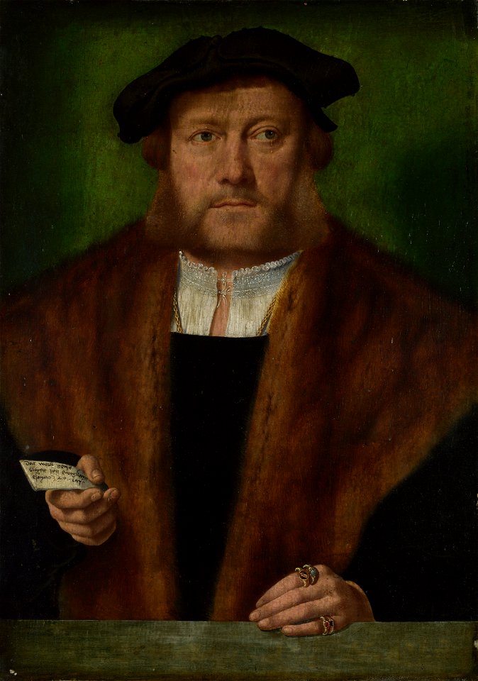 Bartholomäus Bruyn (I) - Bildnis eines Mannes aus der Familie Strauss (ca. 1534)