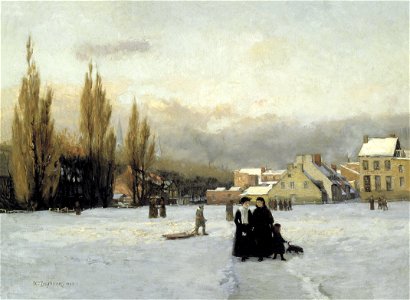 William Brymner - Le Champ-de-Mars en hiver (1892)