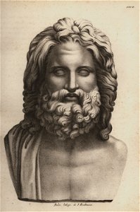 Brustbild des Zeus (nach einer Büste im Museo Clementino T VI) - Horner Johann Jakob - 1835