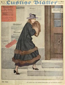 Brynolf Wennerberg - Erste Wahl - Lustige Blätter Nr. 1, 1919