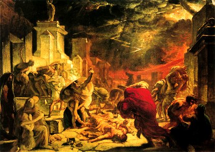 Bryullov The last day of Pompeii study 1828 grm