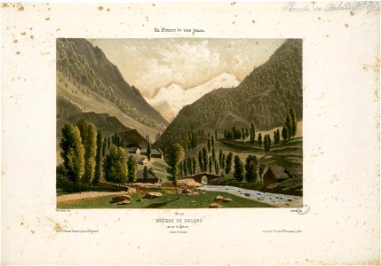 Brèche de Roland prise de Gèdres (Hautes Pyrénées) - Fonds Ancely - B315556101 A MERCEREAU 7 022