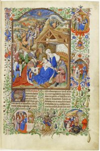Bréviaire de Salisbury - BNF Lat 17294 f106r Adoration des Mages