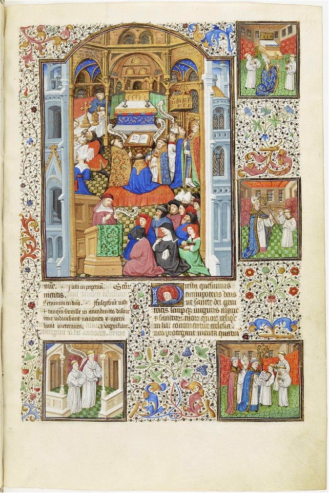 Bréviaire de Salisbury - BNF Lat 17294 f497r Fête des saintes reliques