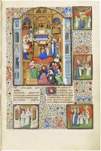 Bréviaire de Salisbury - BNF Lat 17294 f497r Fête des saintes reliques