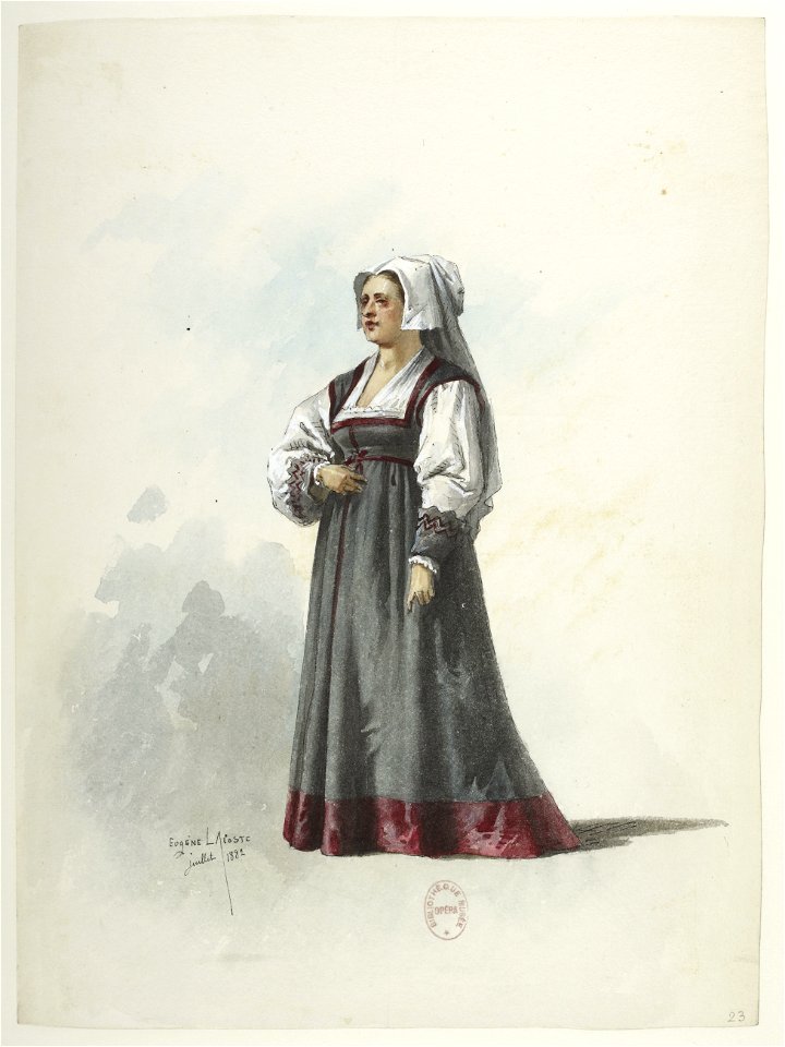 Btv1b84558104 23 - Saint-Saëns - Henry VIII - Maquettes de costumes - Lacoste - 23. Costume