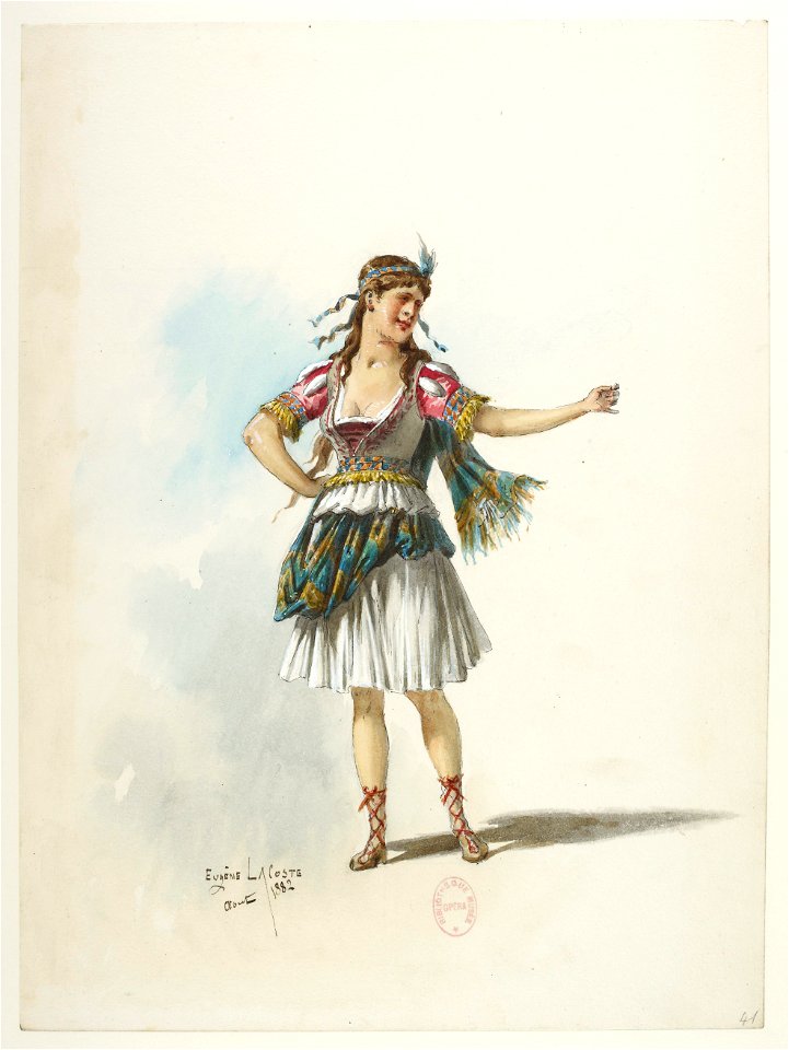 Btv1b84558104 41 - Saint-Saëns - Henry VIII - Maquettes de costumes - Lacoste - 41. Costume