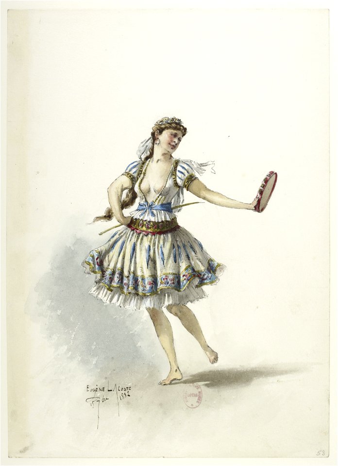Btv1b84558104 53 - Saint-Saëns - Henry VIII - Maquettes de costumes - Lacoste - 53. Costume