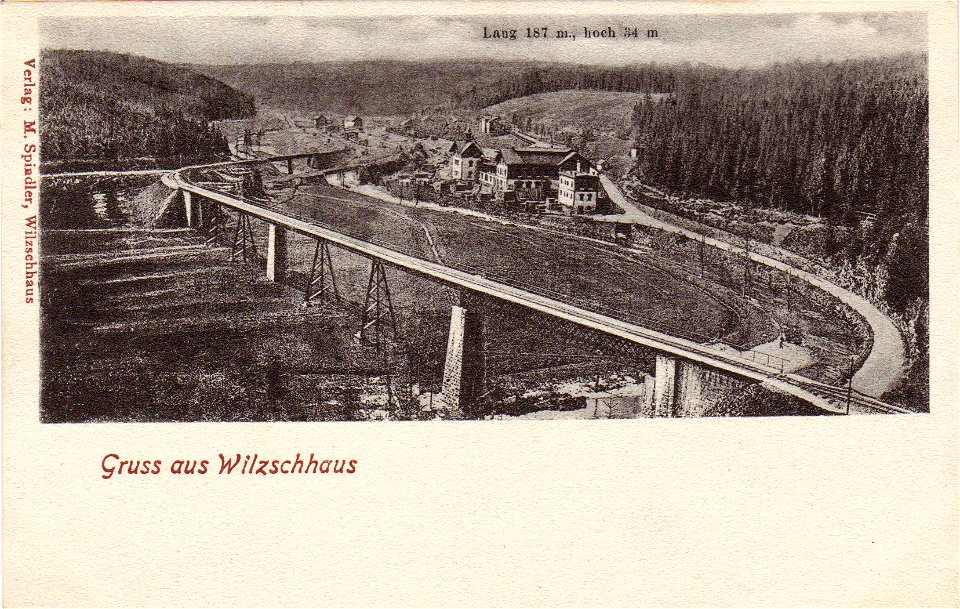 Brücken über Zwickauer Mulde Schmalspurbahn Regelspurbahn Wilzschhaus Papierfabrik Bahnhof Ansichtskarte vor 1906 (100)