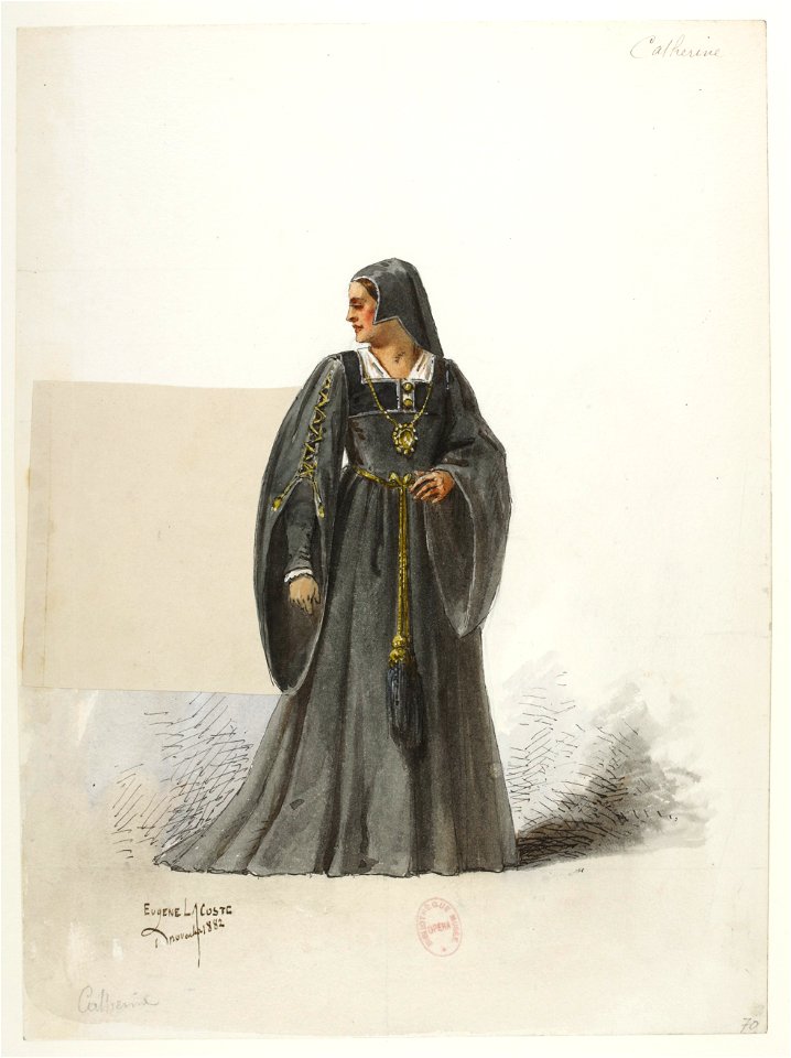 Btv1b84558104 72 - Saint-Saëns - Henry VIII - Maquettes de costumes - Lacoste - 70. Legendes avec collette