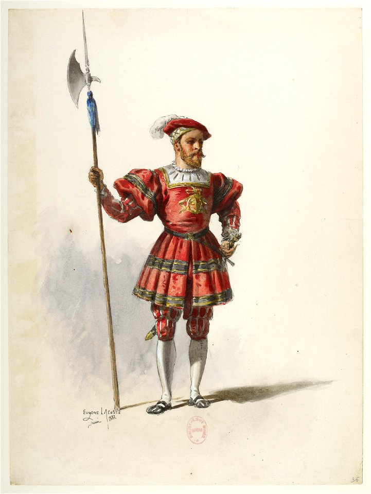Btv1b84558104 36 - Saint-Saëns - Henry VIII - Maquettes de costumes - Lacoste - 36. Costume