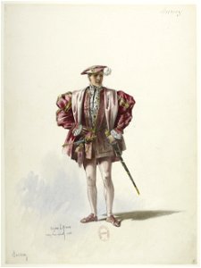 Btv1b84558104 02 - Saint-Saëns - Henry VIII - Maquettes de costumes - Lacoste - 2. Le comte de Surrey