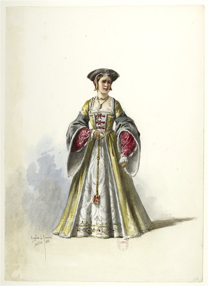 Btv1b84558104 20 - Saint-Saëns - Henry VIII - Maquettes de costumes - Lacoste - 20. Costume