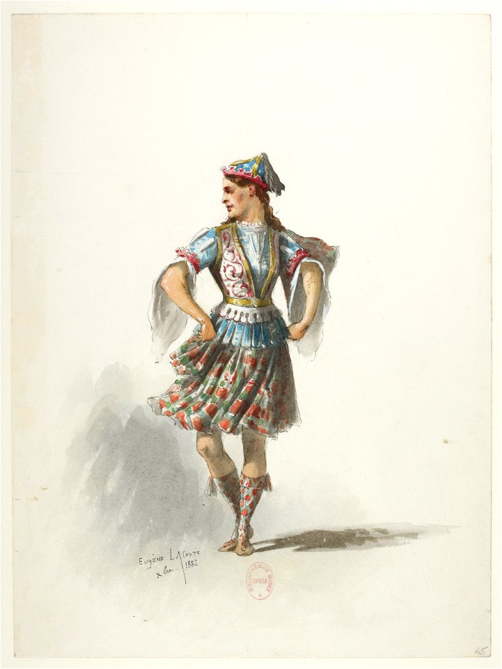 Btv1b84558104 67 - Saint-Saëns - Henry VIII - Maquettes de costumes - Lacoste - 65. Costume