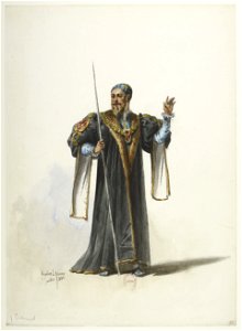 Btv1b84558104 10 - Saint-Saëns - Henry VIII - Maquettes de costumes - Lacoste - 10. Cranmer