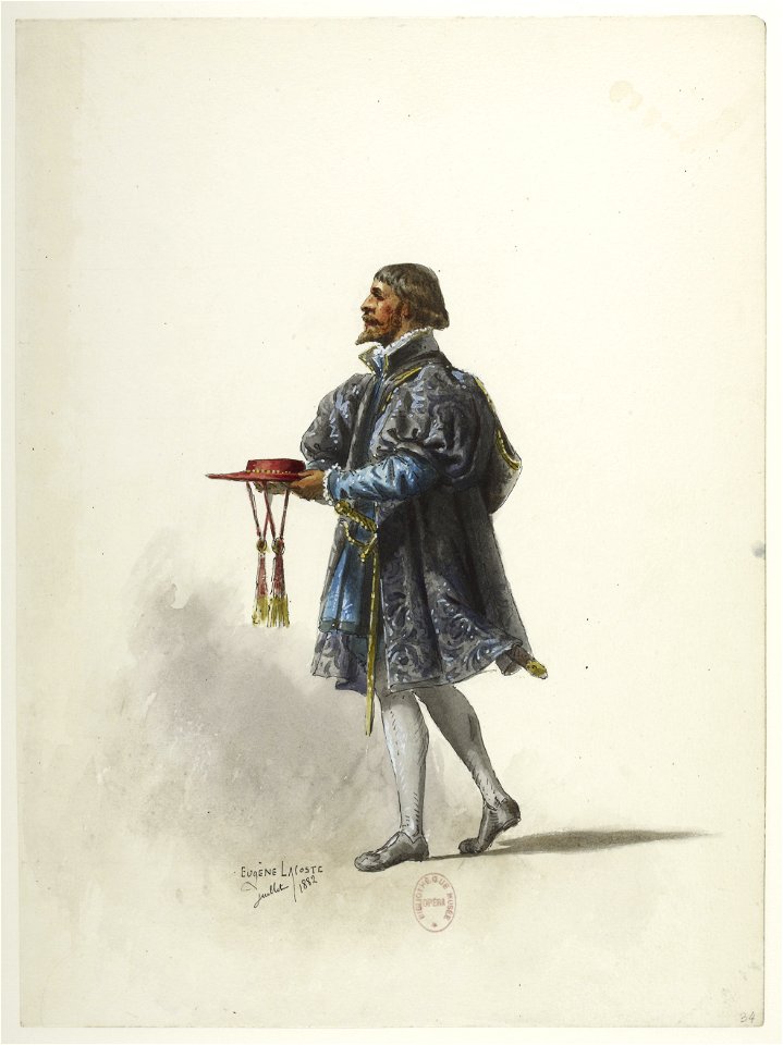 Btv1b84558104 34 - Saint-Saëns - Henry VIII - Maquettes de costumes - Lacoste - 34. Costume