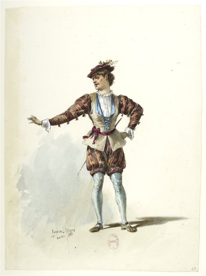 Btv1b84558104 40 - Saint-Saëns - Henry VIII - Maquettes de costumes - Lacoste - 40. Costume