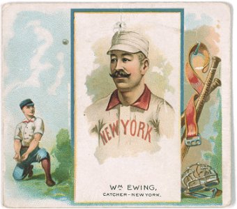 Buck Ewing, New York Giants, baseball card portrait LCCN2007680734