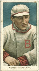 Buck Herzog, Boston Doves, baseball card portrait LCCN2008675234