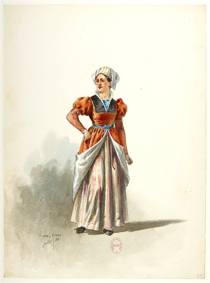 Btv1b84558104 21 - Saint-Saëns - Henry VIII - Maquettes de costumes - Lacoste - 21. Costume